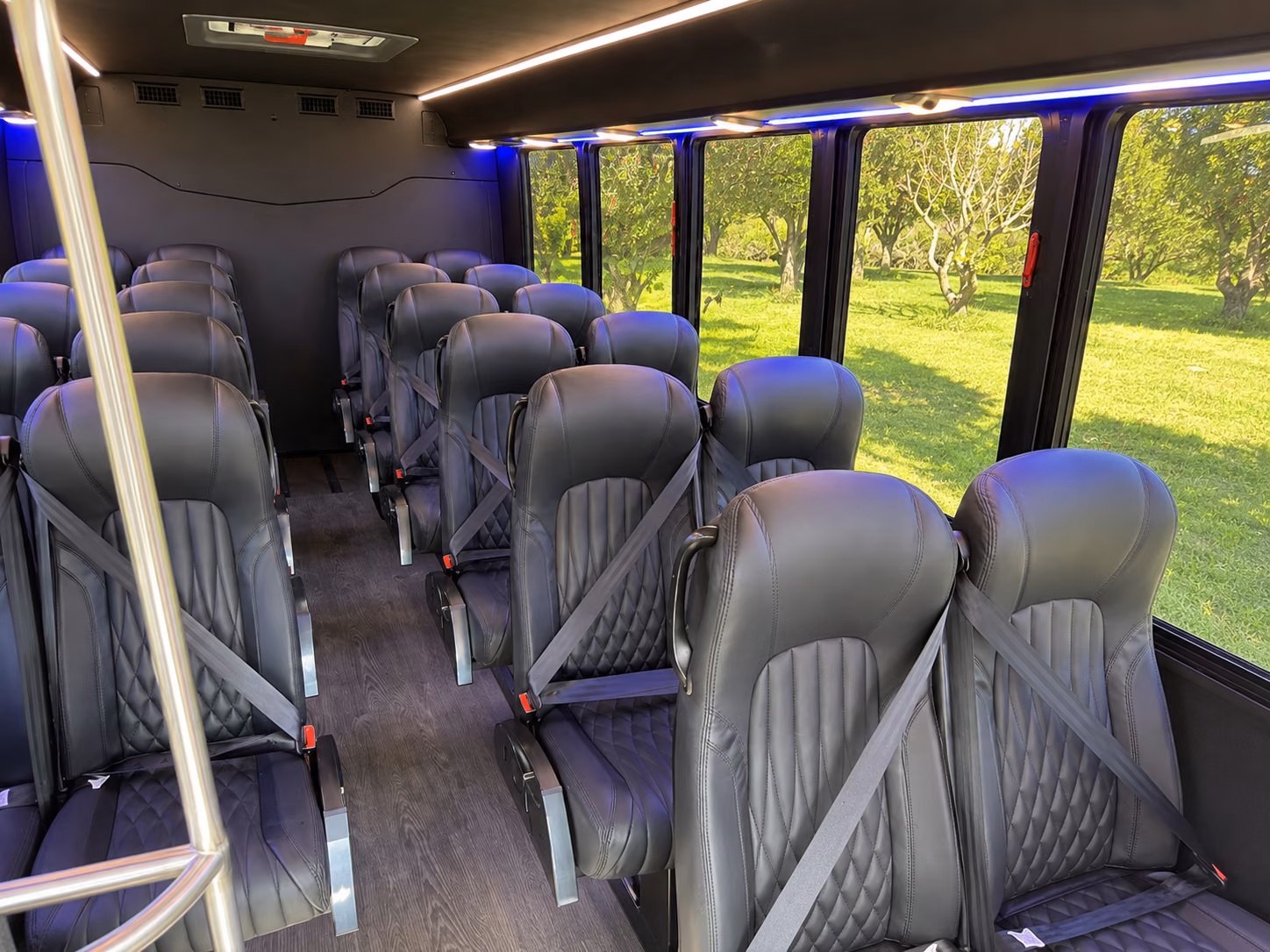shoreline 15 passenger minibus inside
