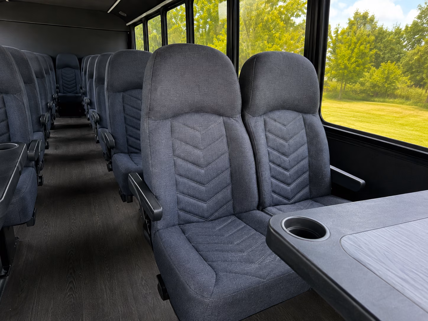 shoreline 15 passenger minibus interior