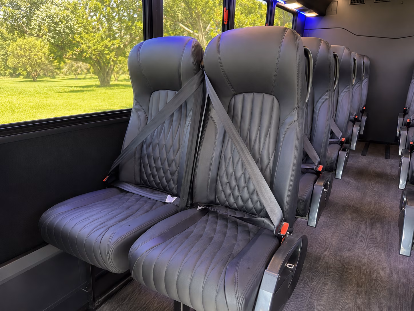 shoreline 18 passenger minibus inside