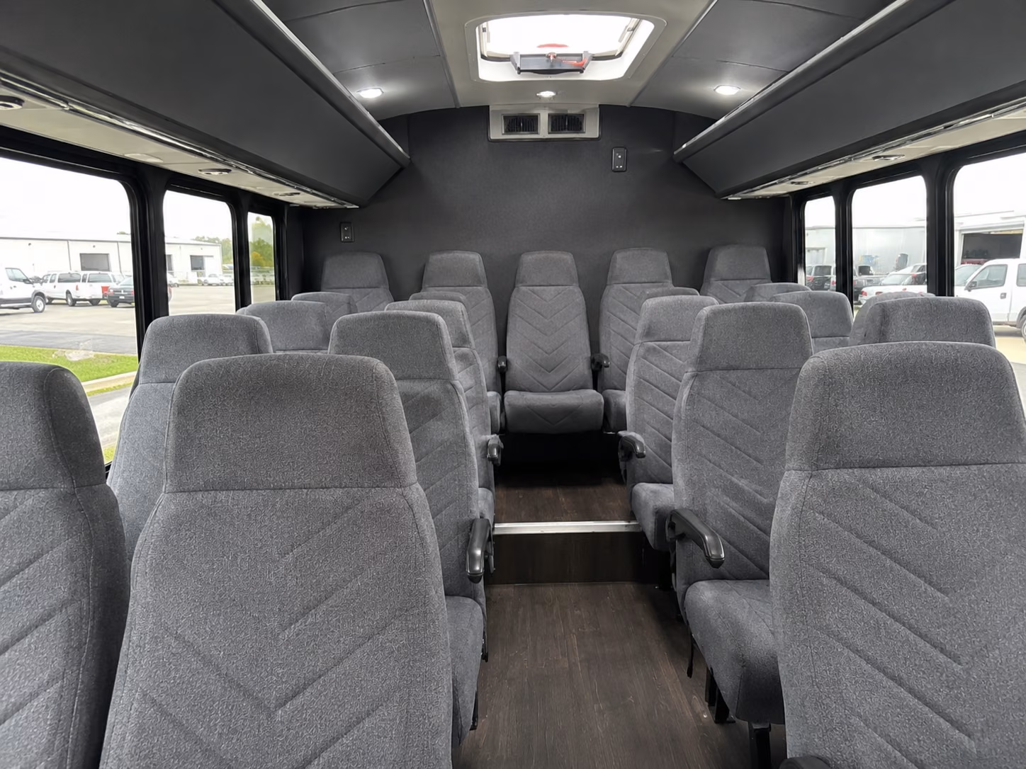 shoreline 18 passenger minibus interior
