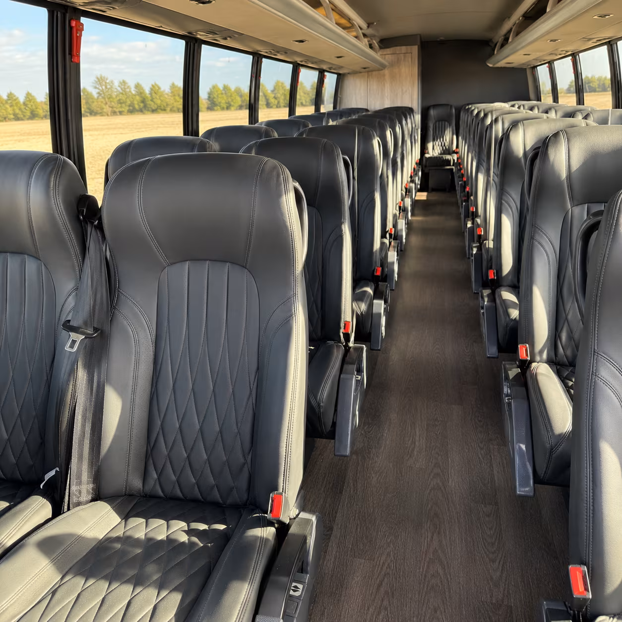 shoreline 25 passenger minibus inside