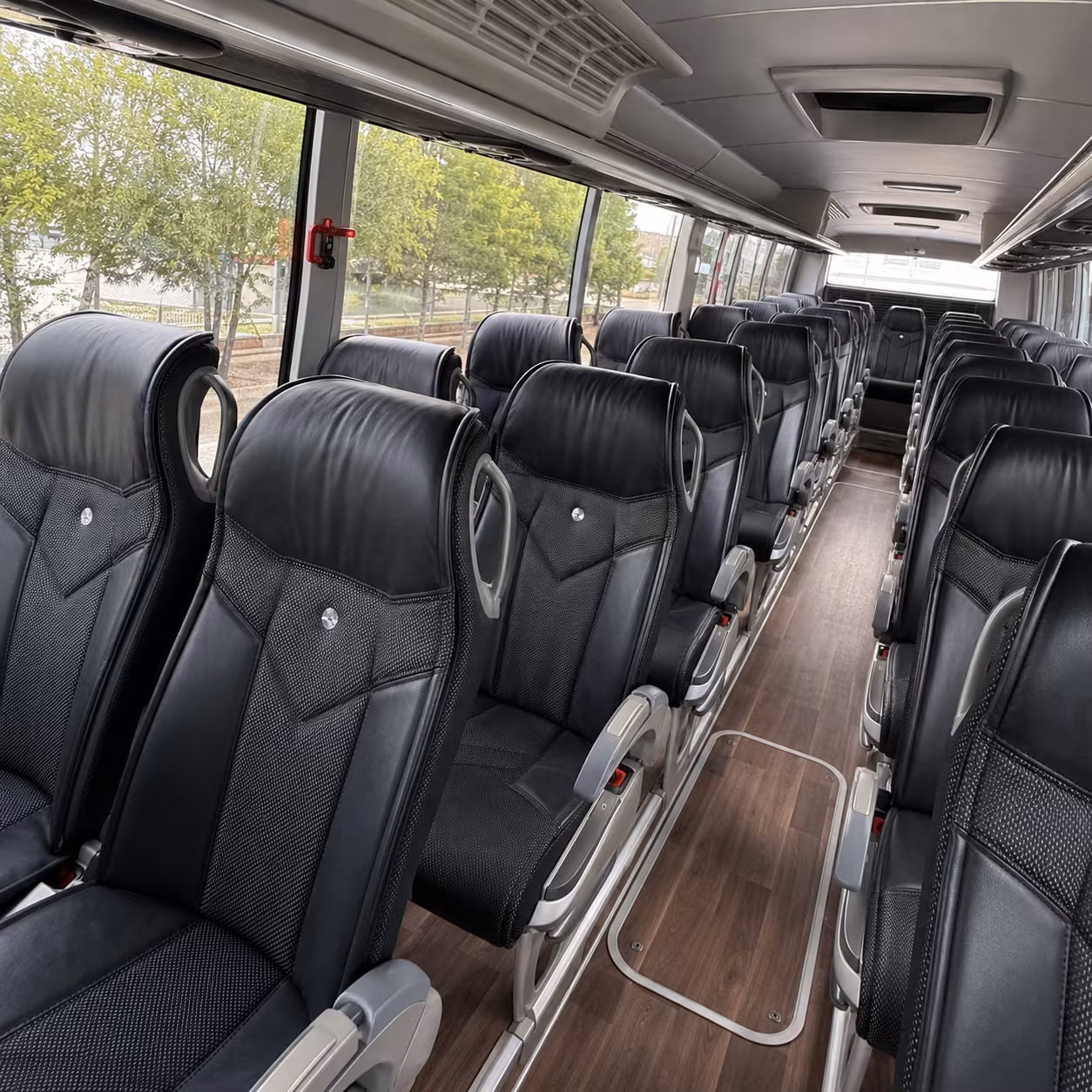 shoreline 56 passenger charter bus interior