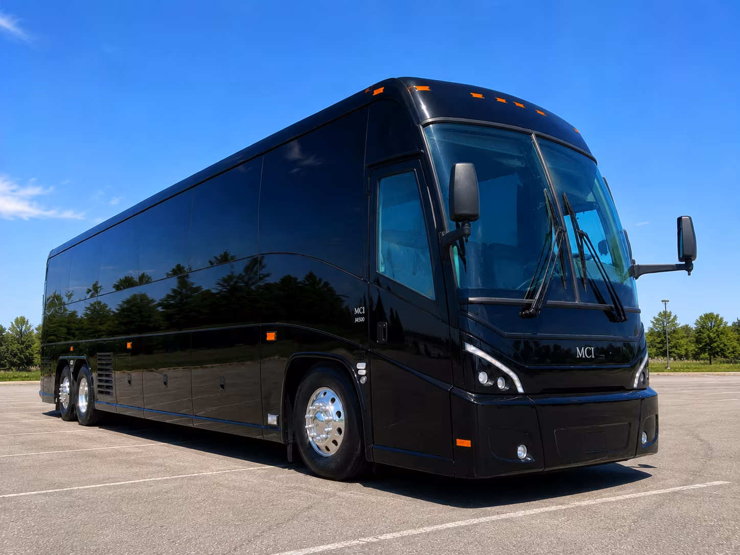 shoreline 56 passenger charter bus