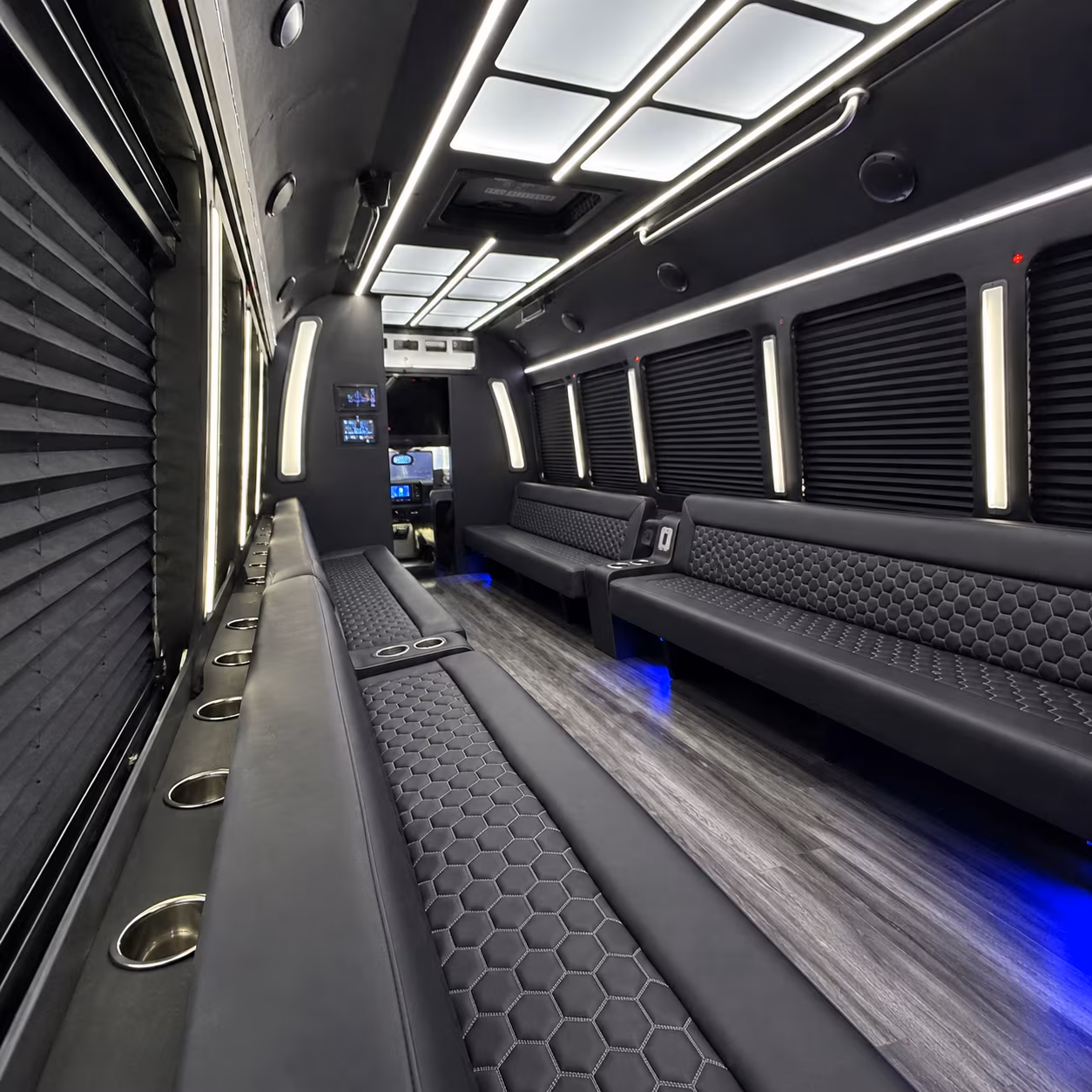shoreline party bus inside