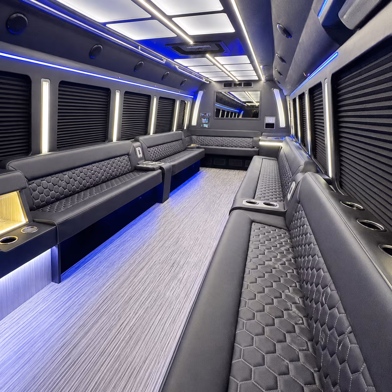 shoreline party bus rentals inside