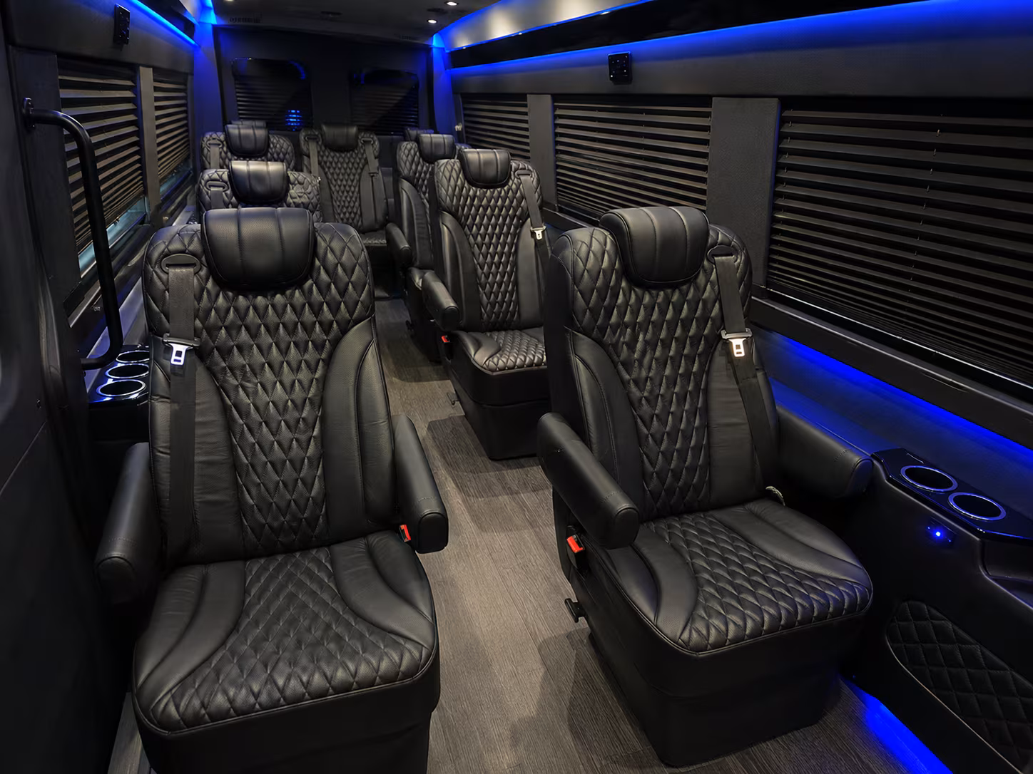 shoreline sprinter van with driver inside