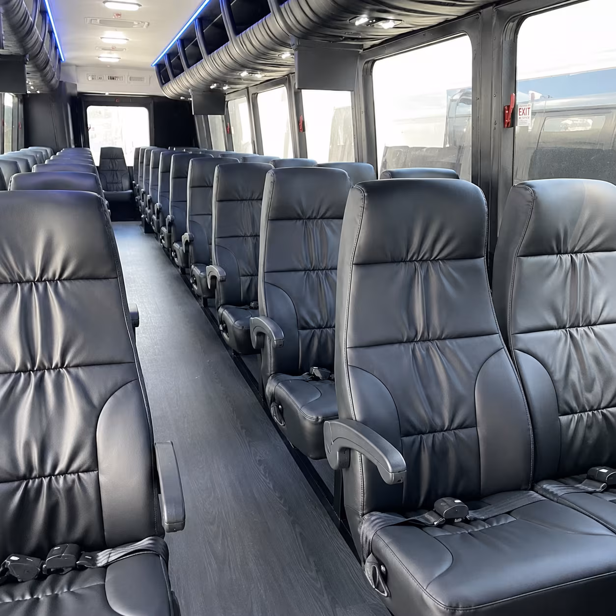 shoreline wine tour brewery transportation onboard seating