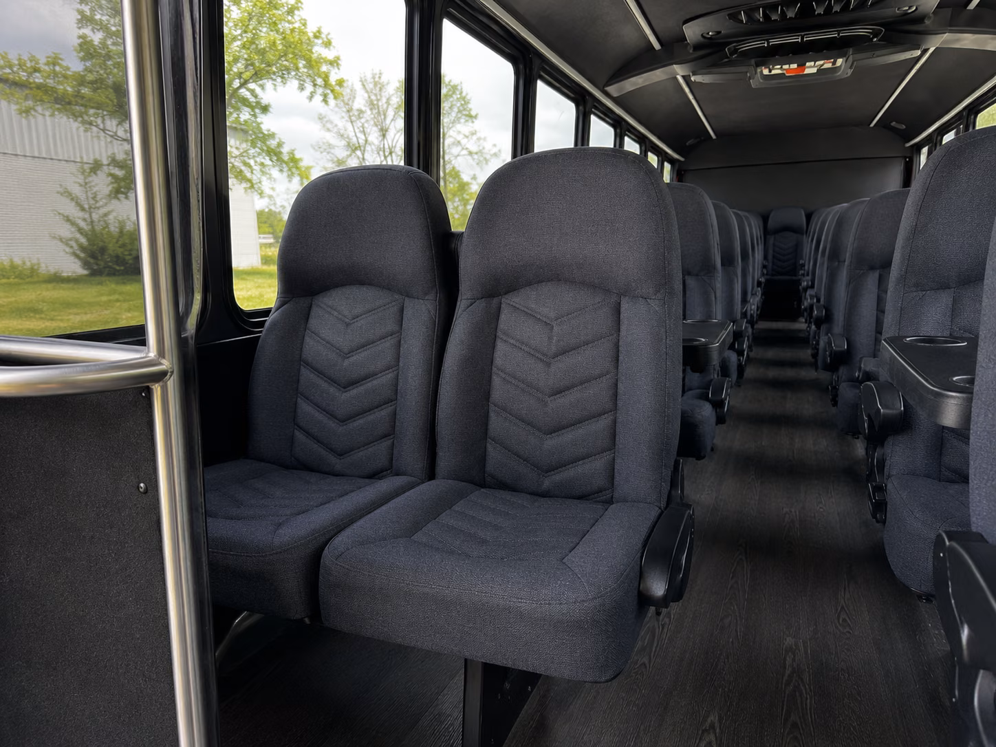 shuttle buses for shoreline wedding guests between hotels and venues